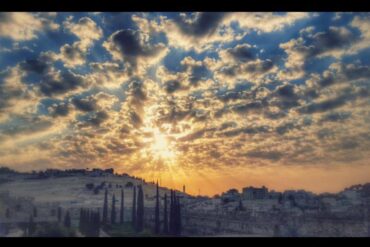 Transcending our narratives: sky above Jerusalem