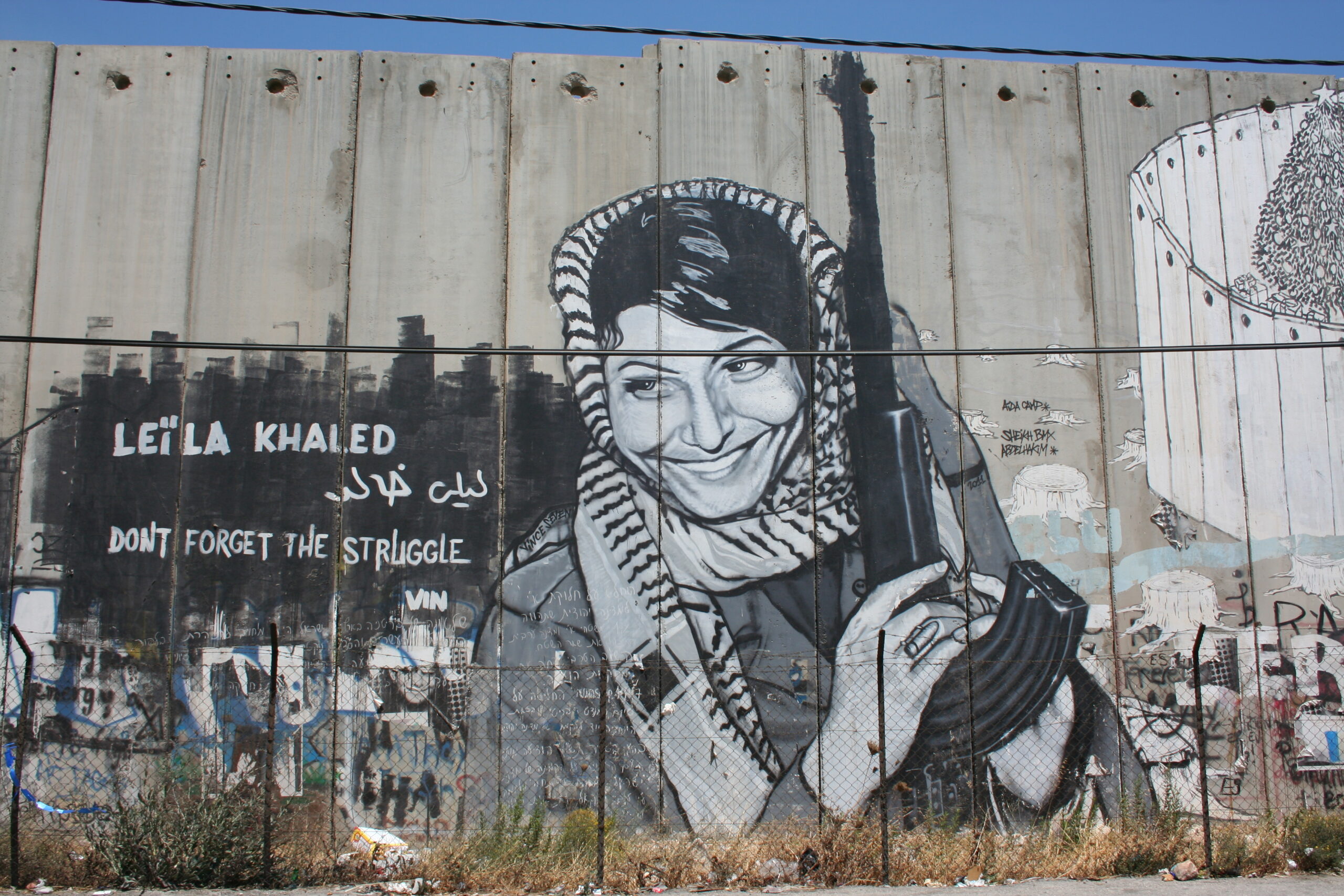 Graffiti on wall that tells a different narrative