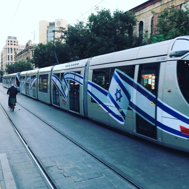 Israeli flag on Jerusalem light rail: Zionism in the 21st century
