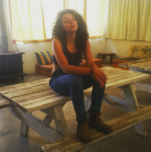 Working on a farm in Israel with curls