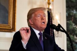 Trump at press conference: Western powers strike Syria