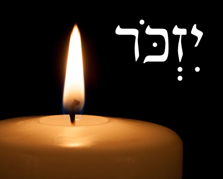 Yizkor candle for Yom HaZikaron