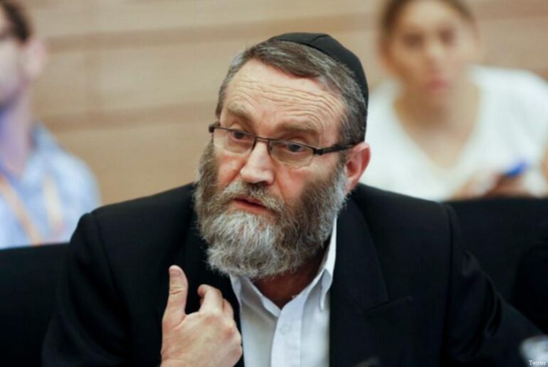 Moshe Gafni, who demanded renegotiation of the US aid package