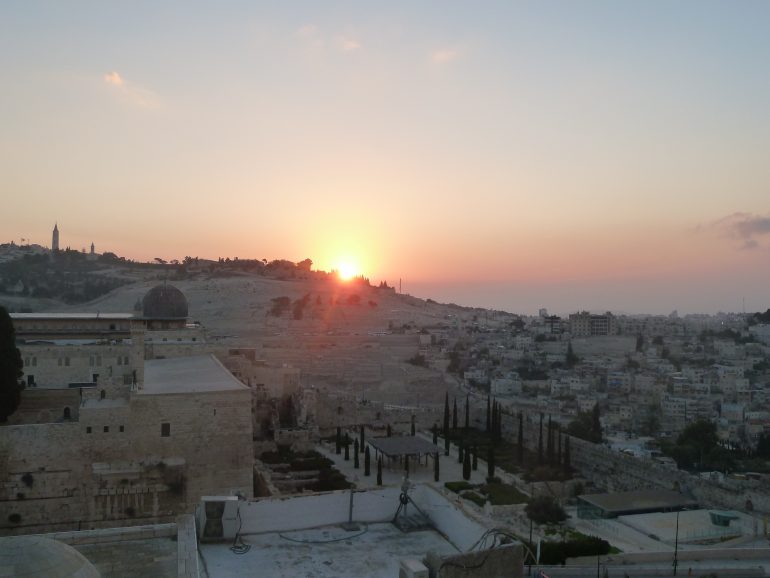 The Birth of a Lion (poem): sunrise over Jerusalem