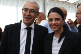 Judge GrossKopf of the Duma case with MK Ayelet Shaked