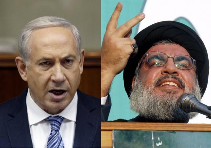 Israeli Prime Minister Binyamin Netanyahu & Hezbollah Secretary General Hassan Nasrallah