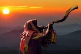 Jericho (poem) - shofar blowing