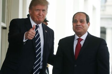 Egyptian President Abdel Fattah el-Sisi with United States President Donald Trump