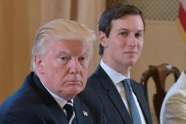 US President Donald Trump and Jared Kushner. Trump Team Meeting to Determine Release Date for Mideast Plan