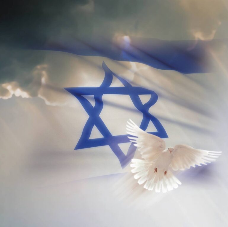 Parshat Ki Tisa - doves and an Israeli flag
