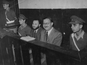 Natan Yellin-Mor on trial for the Count Bernadotte assassination