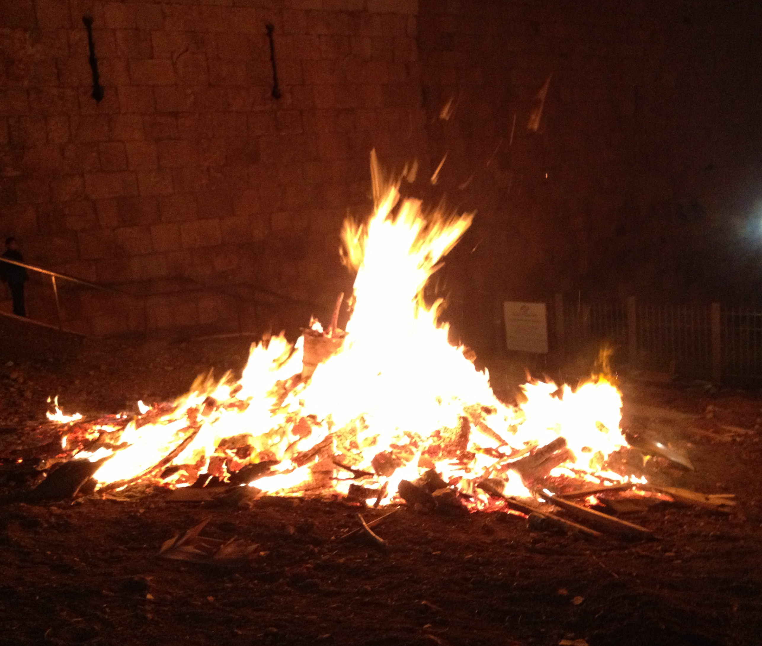 Lag B'Omer Bonfire in Jerusalem