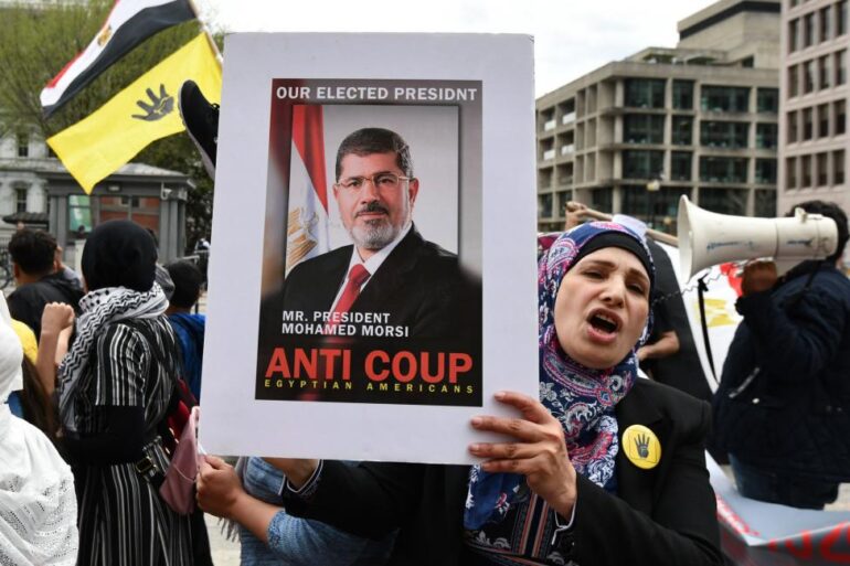 Protestors Supporting President Morsi
