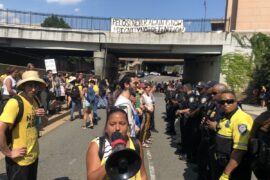 Never Again Action protest at ICE DC headquarters