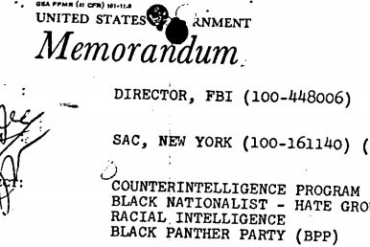 Cointelpro, JDL & the Panthers