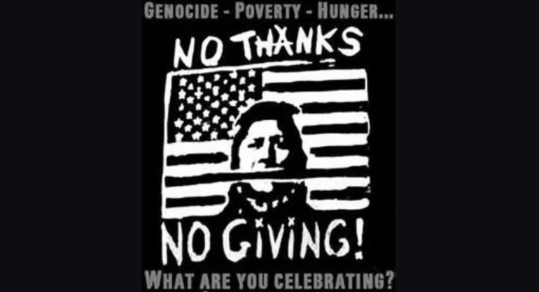 No Thanks No Giving - reasons to boycott Thanksgiving