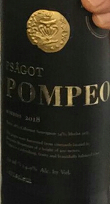 Psagot "Pompeo" bottle label
