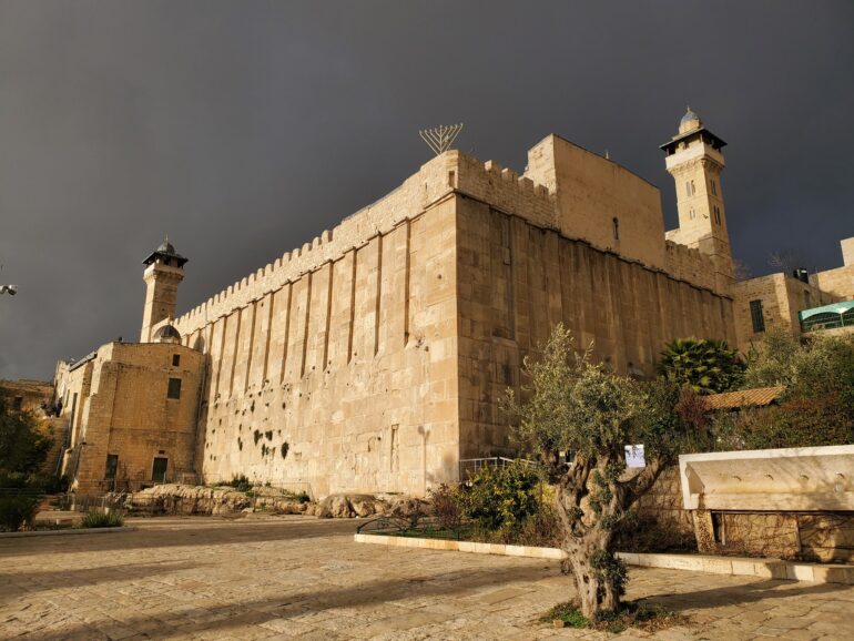 Yishai Fleisher is the international spokesperson for the city of Hebron - image of Hebron's Cave of the Patriarchs