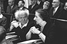 David Ben-Gurion with Golda Meir