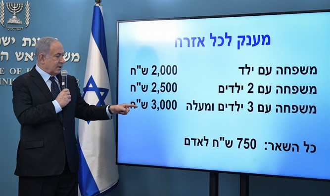 Netanyahu presents his aid package to the public