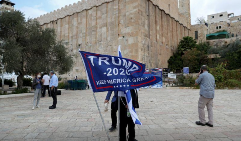 Pro-Trump Rally in Hebron