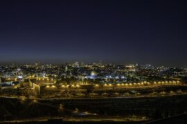 Yerushalayim at night