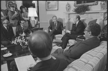 Israeli Prime Minister Rabin with US President Ford