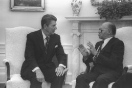 The First Lebanon War - Menahem Begin and Ronald Reagan in 1981