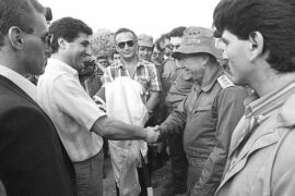 The First Lebanon War - Israeli General Raful Eitan with Phalangist leader Bachir Gemayel