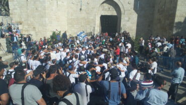 Yom Yerushalayim flag march (Shai Reef)