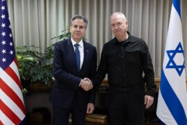 US Secretary of State Anthony Blinken with Israeli Defense Minister Yoav Gallant
