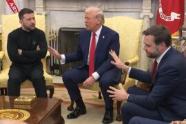 Ukrainian President Zelenskyy with US President Trump & Vice President Vance