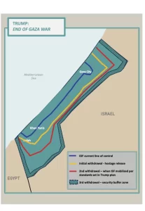 Trump Gaza Plan Map